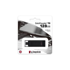 Pendrive, 128GB, USB-C, KINGSTON &quot;DataTraveler 70&quot;