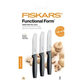 Késkészlet, asztali, 12 cm, FISKARS &quot;Functional Form&quot; fekete