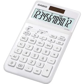 Számológép, asztali, 12 számjegy, CASIO &quot;JW 200SC&quot;, fehér