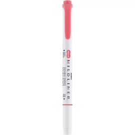 Szövegkiemelő, 1,0/3,5 mm, kétvégű  ZEBRA "Mildliner Cool & Refined" piros