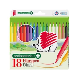 Filctoll készlet, 1 mm, antibakteriális, ICO &quot;Süni 300&quot;, 18 különböző szín