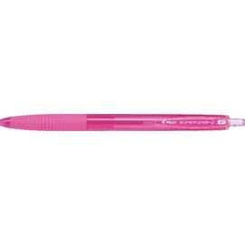 Golyóstoll, 0,22 mm, nyomógombos, PILOT &quot;Super Grip G&quot;, rózsaszín