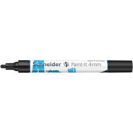 Dekormarker, akril, 4 mm, SCHNEIDER &quot;Paint-It 320&quot;, fekete