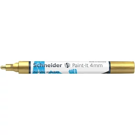 Akril marker, 4 mm, SCHNEIDER "Paint-It 320", arany