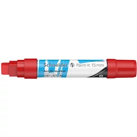 Dekormarker, akril, 15 mm, SCHNEIDER &quot;Paint-It 330&quot;, piros