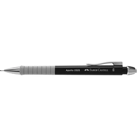 Nyomósirón, 0,5 mm, fekete tolltest, FABER-CASTELL &quot;Apollo 2325&quot;