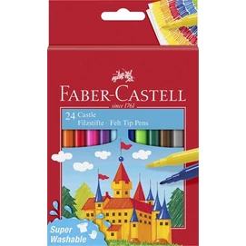 Filctoll készlet, FABER-CASTELL, 24 különböző szín &quot;Castle&quot;