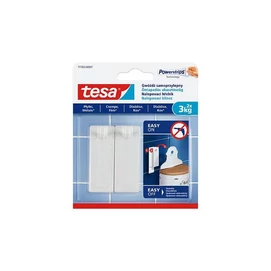 Akasztószög, öntapadó, TESA &quot;Powerstrips®&quot;, sima felületre