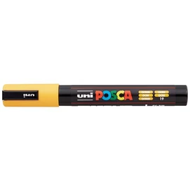 Dekormarker, 1,8-2,5 mm, UNI &quot;Posca PC-5M&quot;, okker