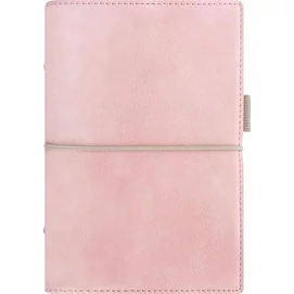 Kalendárium, gyűrűs, betétlapokkal, personal méret, FILOFAX, &quot;Domino&quot; Soft&quot;, pasztell rózsaszín