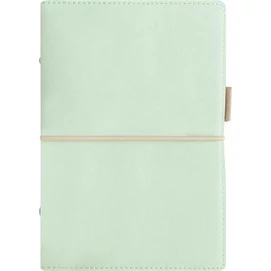 Kalendárium, gyűrűs, betétlapokkal, pocket méret, FILOFAX, &quot;Domino&quot; Soft&quot;, pasztellzöld