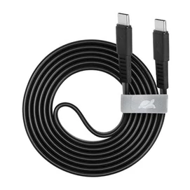 USB kábel, USB-C - USB-C, 1,2 m, RIVACASE &quot;PS6005&quot;, fekete