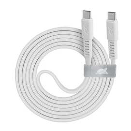 USB kábel, USB-C - USB-C, 1,2 m, RIVACASE &quot;PS6005&quot;, fehér