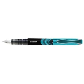 Töltőtoll, 0,6 mm, ZEBRA &quot;Fountain pen&quot;, világoskék
