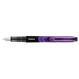 Töltőtoll, 0,6 mm, ZEBRA &quot;Fountain pen&quot;, lila