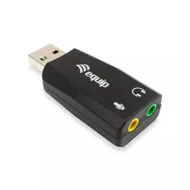 Audio adapter, 3,5 mm jack-USB átalakító, EQUIP "Life"