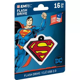 Pendrive, 16GB, USB 2.0, EMTEC &quot;DC Superman&quot;