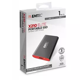 SSD (külső memória), 1TB, USB 3.2, 500/500 MB/s, EMTEC &quot;X210&quot;