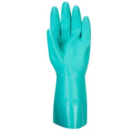 Védőkesztyű, nitril, vegyszerálló, hosszúszárú, XL méret &quot;Nitrosafe&quot;
