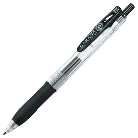 Zseléstoll, 0,33 mm, nyomógombos, ZEBRA &quot;Sarasa Clip&quot;, fekete