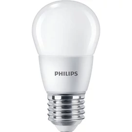 LED izzó, E27, kis gömb, P48, 7W, 806lm, 2700K, PHILIPS &quot;CorePro&quot;