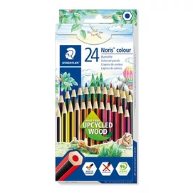 Színes ceruza készlet, hatszögletű, STAEDTLER &quot;Noris Colour 185&quot;, 24 különböző szín