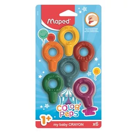 Zsírkréta, MAPED &quot;Color`Peps Baby&quot;, 6 különböző szín