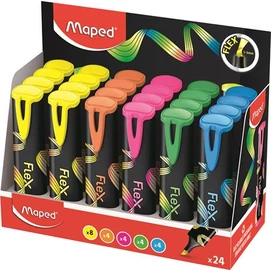Szövegkiemelő display, 1-5 mm, MAPED &quot;Fluo Peps Flex&quot;, vegyes színek
