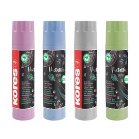 Ragasztóstift, metál színű tokban, 20 g, KORES &quot;Metallic Style&quot;