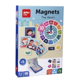 Mágneses készségfejlesztő készlet, 96 db, APLI Kids "Magnets", az órák