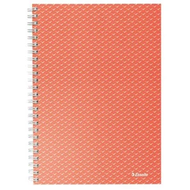 Spirálfüzet, A5, vonalas, 80 lap, ESSELTE &quot;Colour`Breeze&quot;, korall
