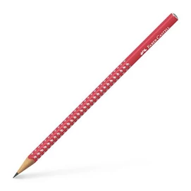 Grafitceruza, B, háromszögletű, FABER-CASTELL &quot;Sparkle&quot;, cukornád piros