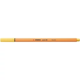 Tűfilc, 0,4 mm, STABILO &quot;Point 88&quot;, világossárga