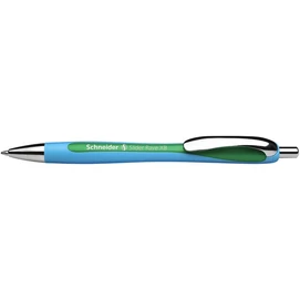 Golyóstoll, 0,7 mm, nyomógombos, SCHNEIDER &quot;Slider Rave XB&quot;, zöld