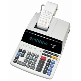 Számológép, szalagos, 12 számjegy, 2 színű nyomtató, SHARP &quot;EL-2607V&quot;