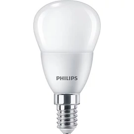 LED izzó, E14, kisgömb, P45, 5W, 470lm, 2700K, PHILIPS &quot;CorePro&quot;