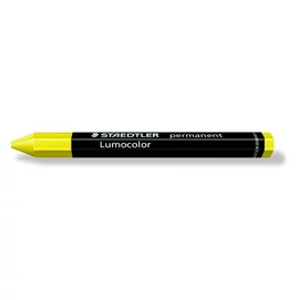 Jelölőkréta, mindenre író, vízálló (omnigraph), STAEDTLER &quot;Lumocolor 236&quot;, sárga