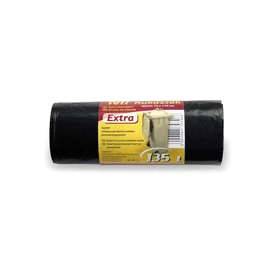 Szemeteszsák, extra erős, 135 l, 10 db, 70x110 cm, 27 µ, TUTI &quot;Extra&quot;, fekete