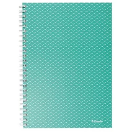 Spirálfüzet, A5, kockás, 80 lap, ESSELTE &quot;Colour`Breeze&quot;, zöld