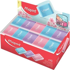 Radír display, MAPED &quot;Essentials Soft Pastel&quot;, vegyes színek