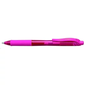 Zseléstoll, 0,35 mm, nyomógombos, PENTEL &quot;EnerGelX BL107&quot;, rózsaszín