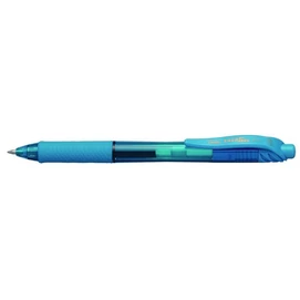 Zseléstoll, 0,35 mm, nyomógombos, PENTEL &quot;EnerGelX BL107&quot;, világoskék