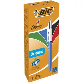 Golyóstoll, 0,32 mm, nyomógombos, négyszínű, BIC &quot;4 Colours Original&quot;
