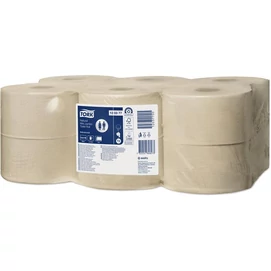 Toalettpapír, T2 rendszer, 2 rétegű, 19 cm átmérő, Advanced, TORK &quot;Mini Jumbo&quot;, natúr