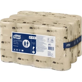 Toalettpapír, belsőmag nélküli, T7 rendszer, 2 rétegű, 13,1 cm átmérő, Advanced, TORK &quot;Mid-Size&quot;, natúr