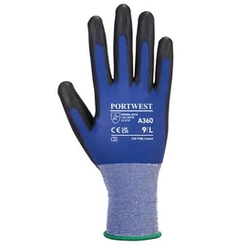 Védőkesztyű, nylon, PU tenyéren mártott, XL méret &quot;Senti-Flex&quot;, kék