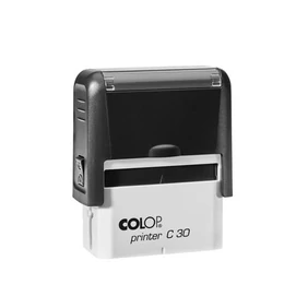 Bélyegző, COLOP &quot;Printer C 30&quot;, kék cserepárnával
