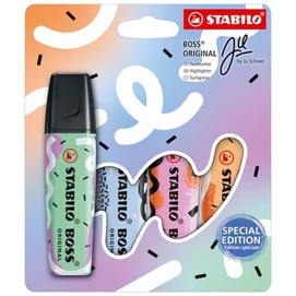 Szövegkiemelő készlet, 2-5 mm, STABILO &quot;Boss Original Ju Schnee&quot;, 4 különböző szín