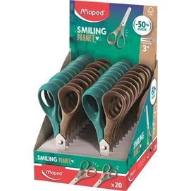 Olló display, óvodai, 12 cm, FSC, MAPED &quot;Smiling Planet Vivo&quot;