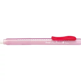 Radírstift, tolóbetétes, PENTEL &quot;ZE11-A&quot;, piros klip